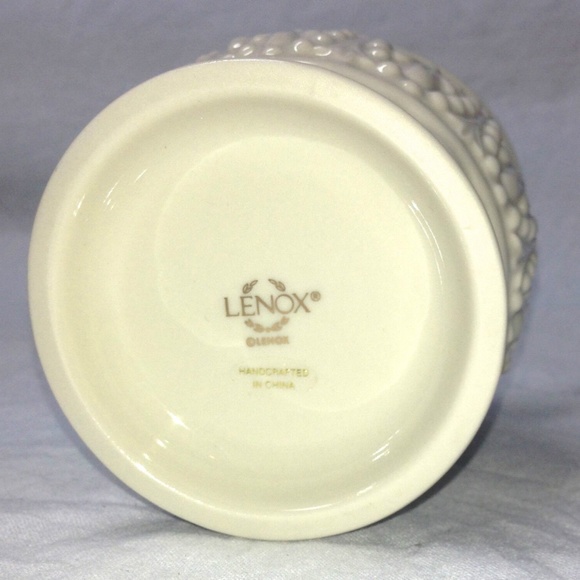 Vintage Lenox Handcrafted Porcelain White Small Tea light Candle Holder NIB - Picture 5 of 8